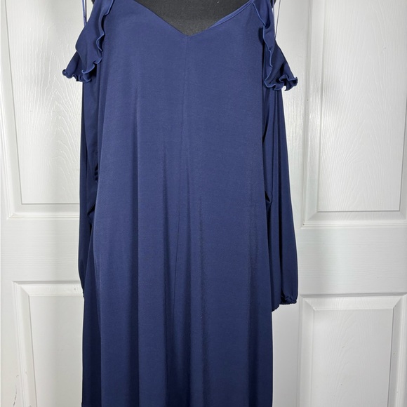 Michael Kors Dresses & Skirts - Michael Kors Navy Cold-Shoulder Long Sleeve Dress